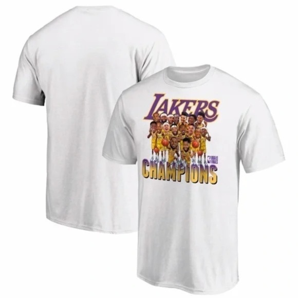 Fanatics New With Tags Men’s Los Angeles Lakers 2020 NBA Finals Champions Team - Picture 3 of 5